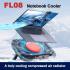 MEMO FL08 Laptop Cooling Stand 2400RPM Powerful Fan Notebook Heat Dissipation Base Enhances Optimaled Airflows and Durability